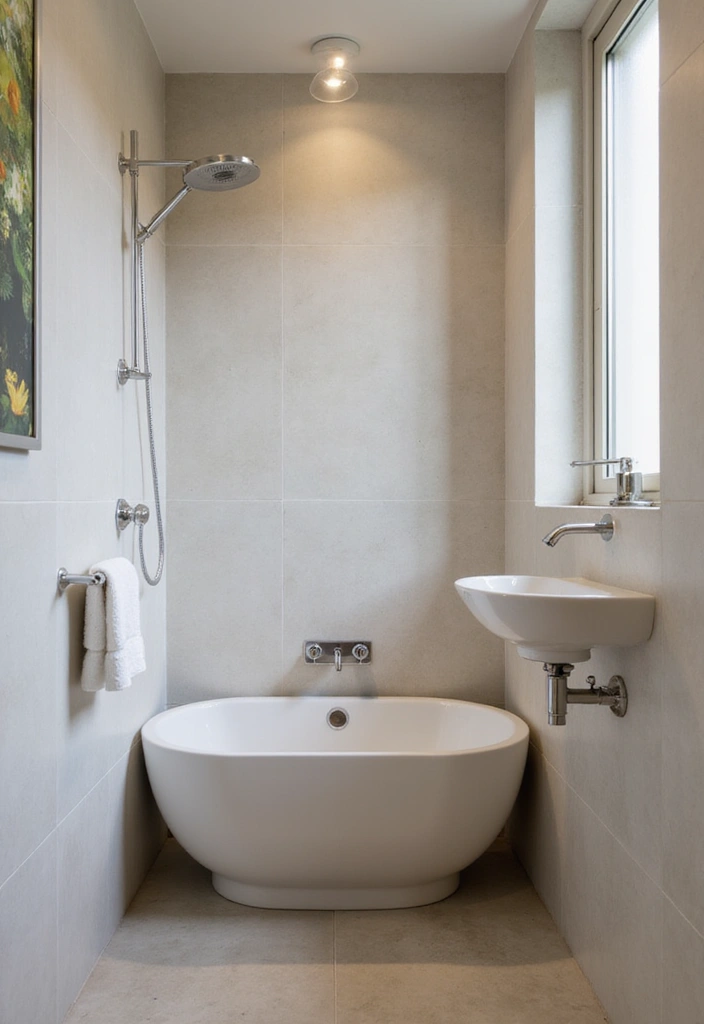 28 Small Bathroom Modern Design Inspirations - 25. Unique Fixture Styles