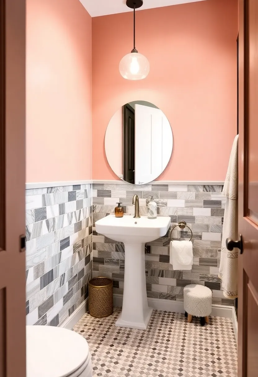 28 Small Bathroom Tiles Design Ideas That Feel Elegant - 23. Seasonal Tile Trends