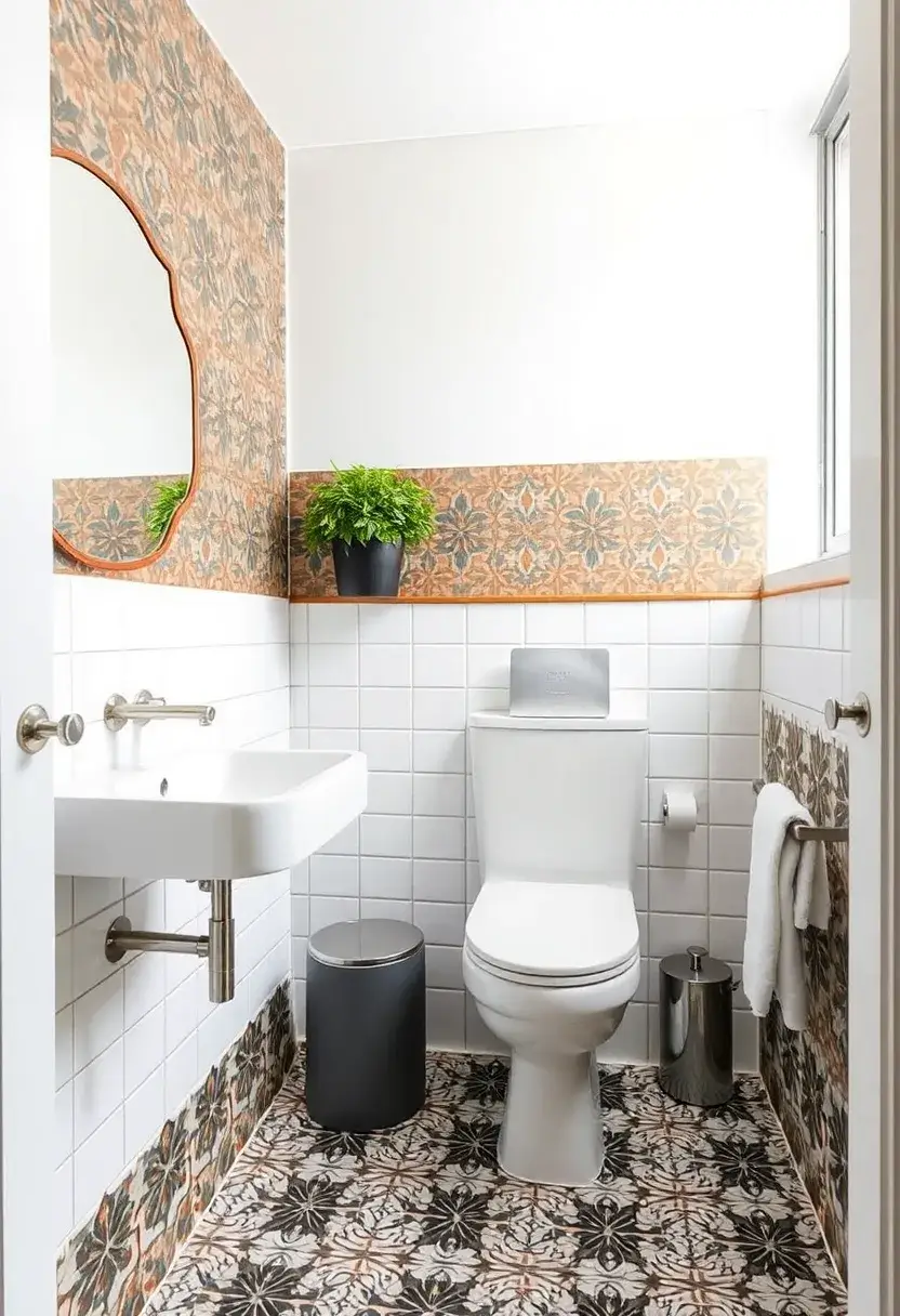28 Small Bathroom Tiles Design Ideas That Feel Elegant - 26. Modern Cement Tiles