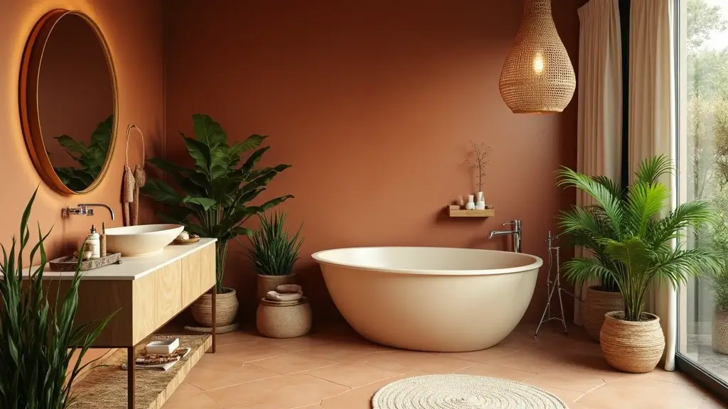 28 Terracotta Bathroom Walls That Add Warmth