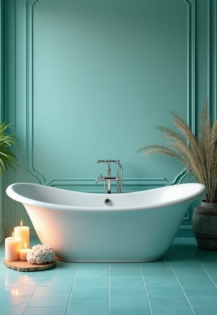 28 Turquoise Bathroom Ideas That Feel Beachy - 5. Serenity with Turquoise Baths