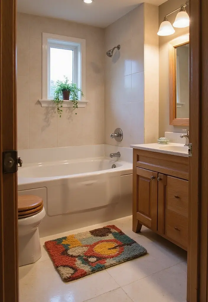 29 2x2 Bathroom Bloxburg Ideas That Maximize Space - 18. Creative Bath Mats