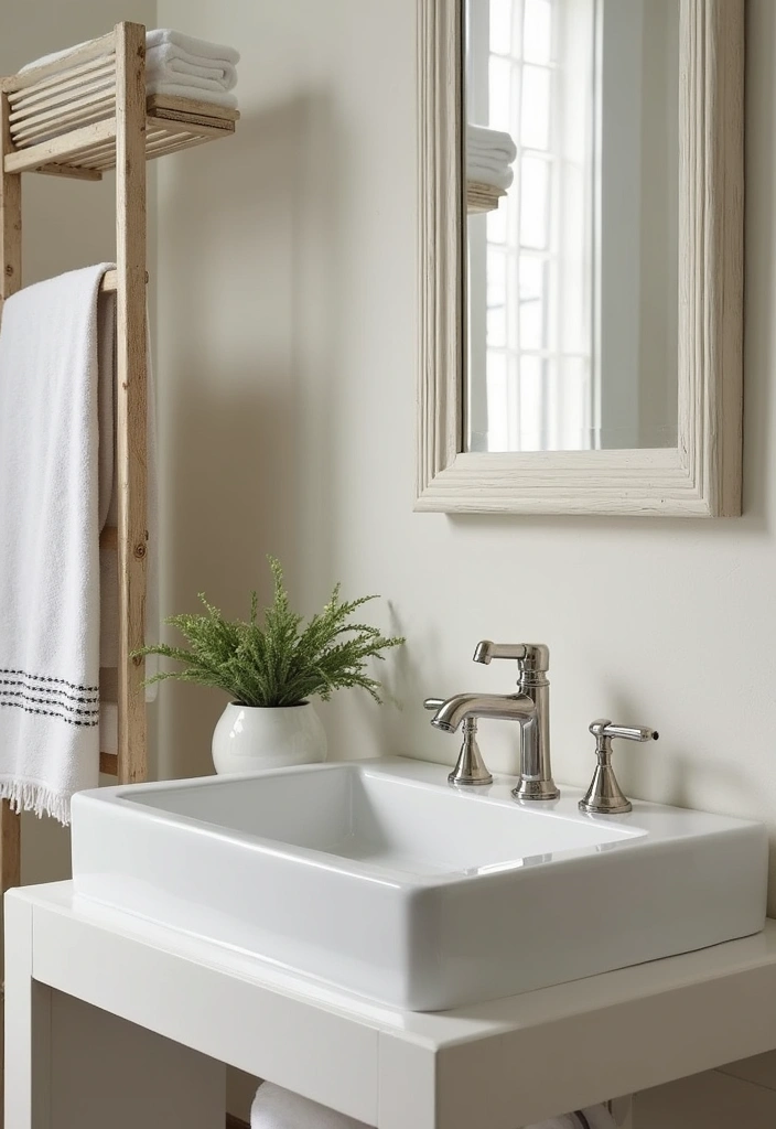 29 2x2 Bathroom Bloxburg Ideas That Maximize Space - 21. Decorative Towel Racks