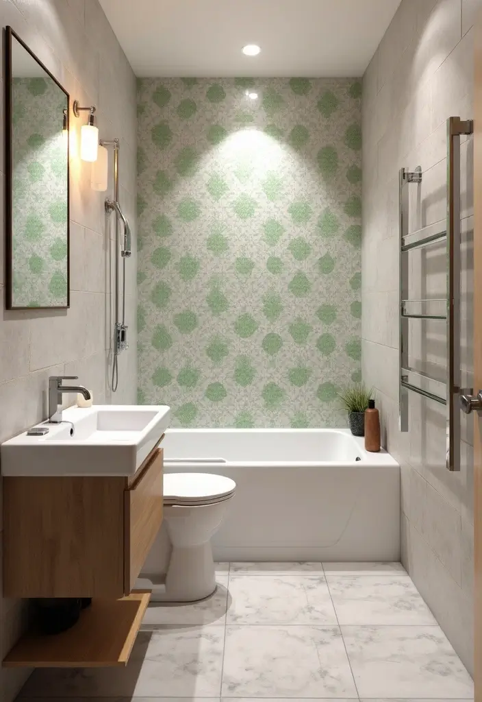 29 2x2 Bathroom Bloxburg Ideas That Maximize Space - 24. Customizable Wallpaper