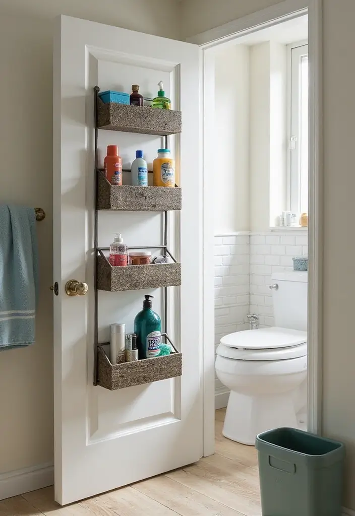 29 2x2 Bathroom Bloxburg Ideas That Maximize Space - 4. Over-the-Door Organizers