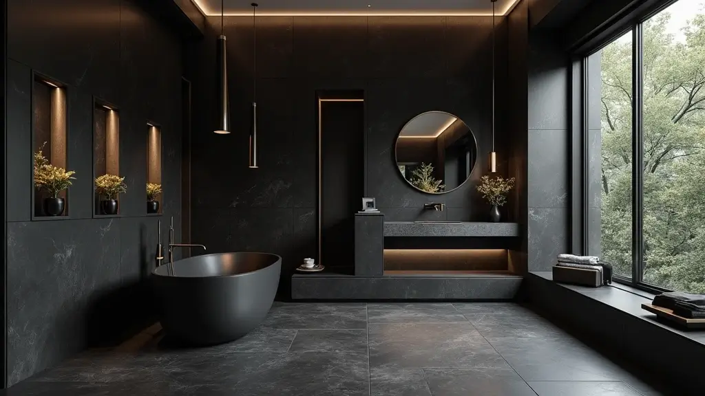 29 Black Tile Bathroom Ideas That Feel Modern And Bold