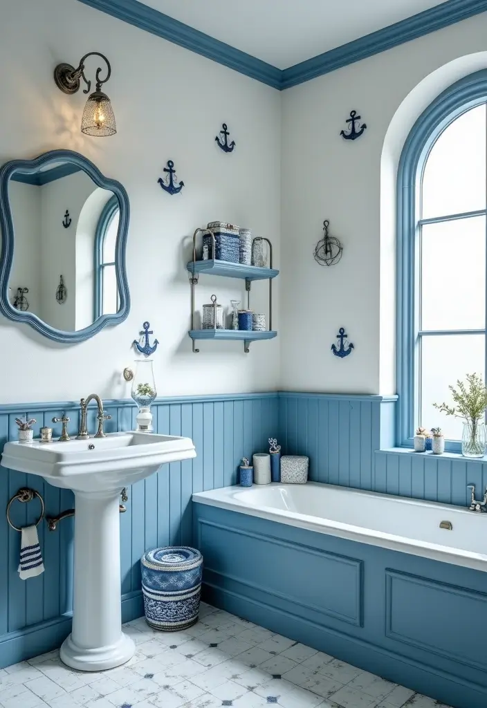 29 Boys Bathroom Decor Ideas That Look Cool - 2. Nautical Bath Decor