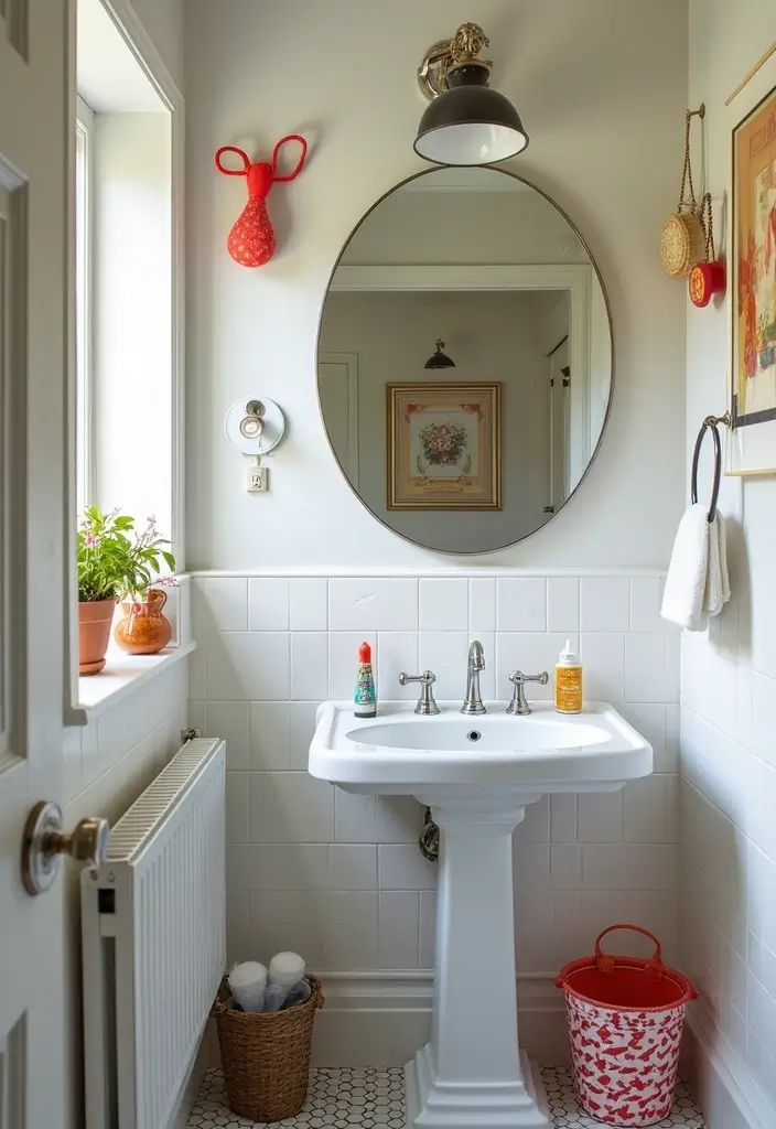 29 Coffee Shop Bathroom Ideas That Feel Cozy - 27. Whimsical Decor Elements