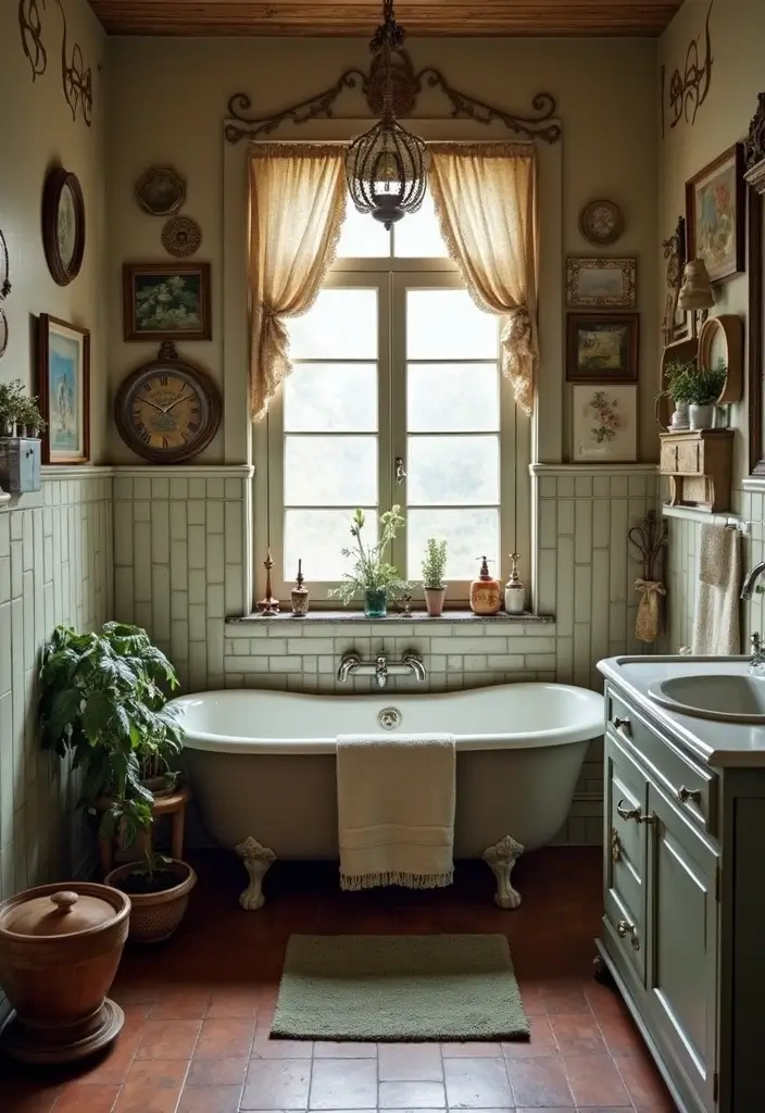 29 Coffee Shop Bathroom Ideas That Feel Cozy - 28. Vintage Accessories