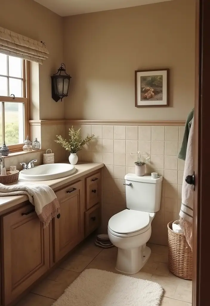 29 Coffee Shop Bathroom Ideas That Feel Cozy - 3. Coffee-Inspired Color Palette