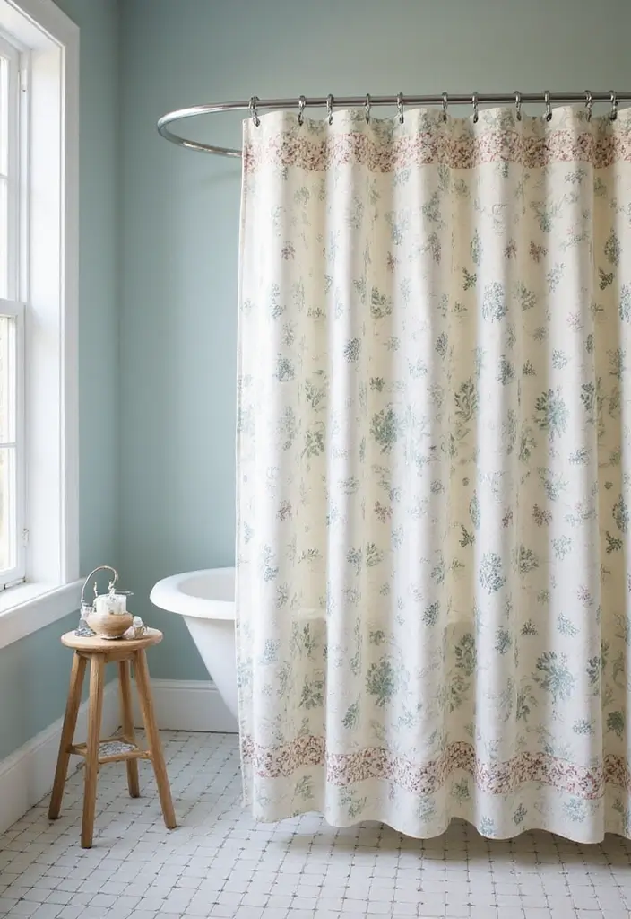 29 Girly Bathroom Aesthetic Ideas That Feel Playful - 10. Charming Shower Curtains