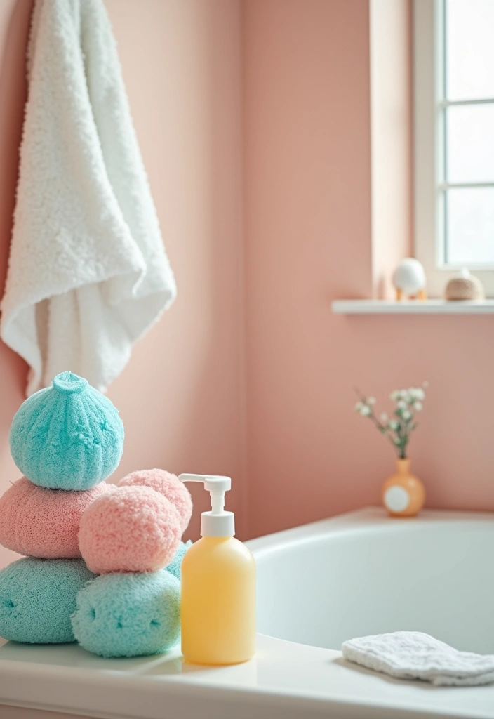 29 Girly Bathroom Aesthetic Ideas That Feel Playful - 24. Playful Bath Time Essentials