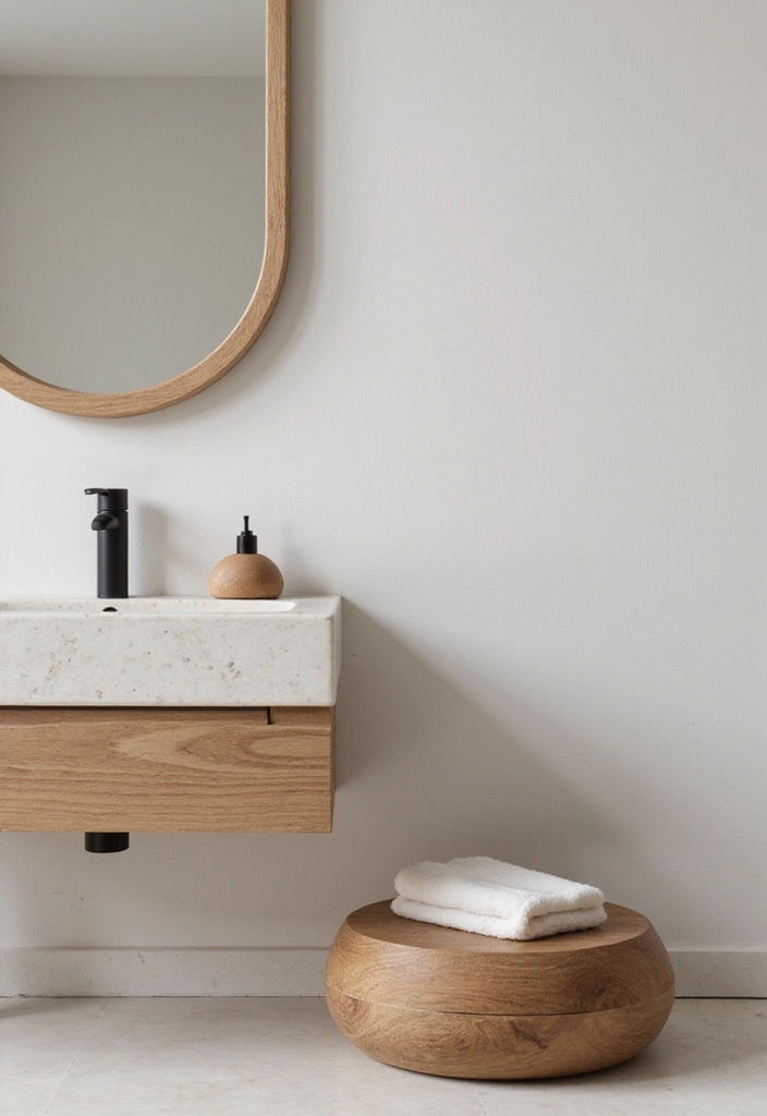 29 Japandi Style Bathroom Ideas With Zen Aesthetics - 20. Minimalist Accessories