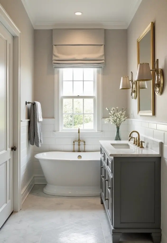 29 Modern Guest Bathroom Ideas That Impress Visitors - 12. Elegant Wall Treatments