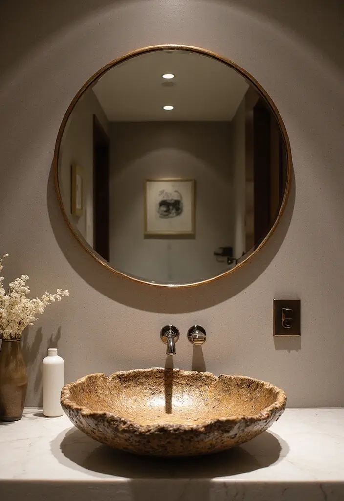 29 Modern Guest Bathroom Ideas That Impress Visitors - 19. Unique Sink Designs