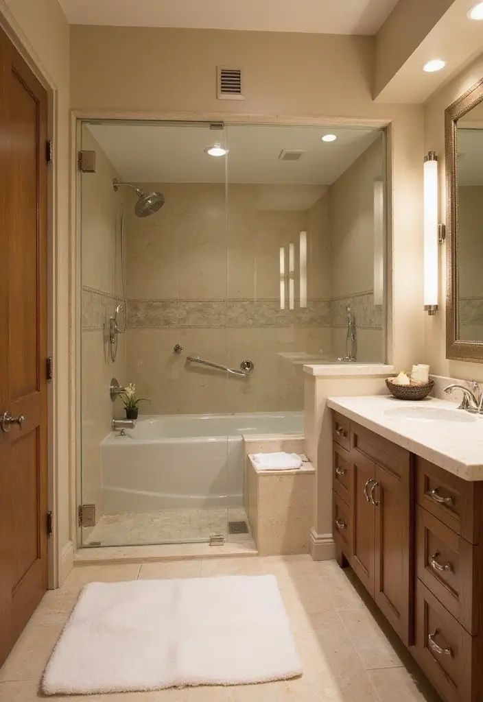 29 Modern Guest Bathroom Ideas That Impress Visitors - 21. Spa-Like Features