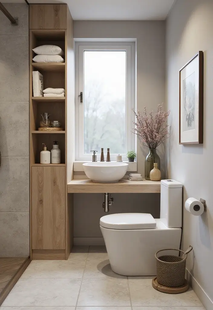 29 Modern Guest Bathroom Ideas That Impress Visitors - 24. Small Space Innovations