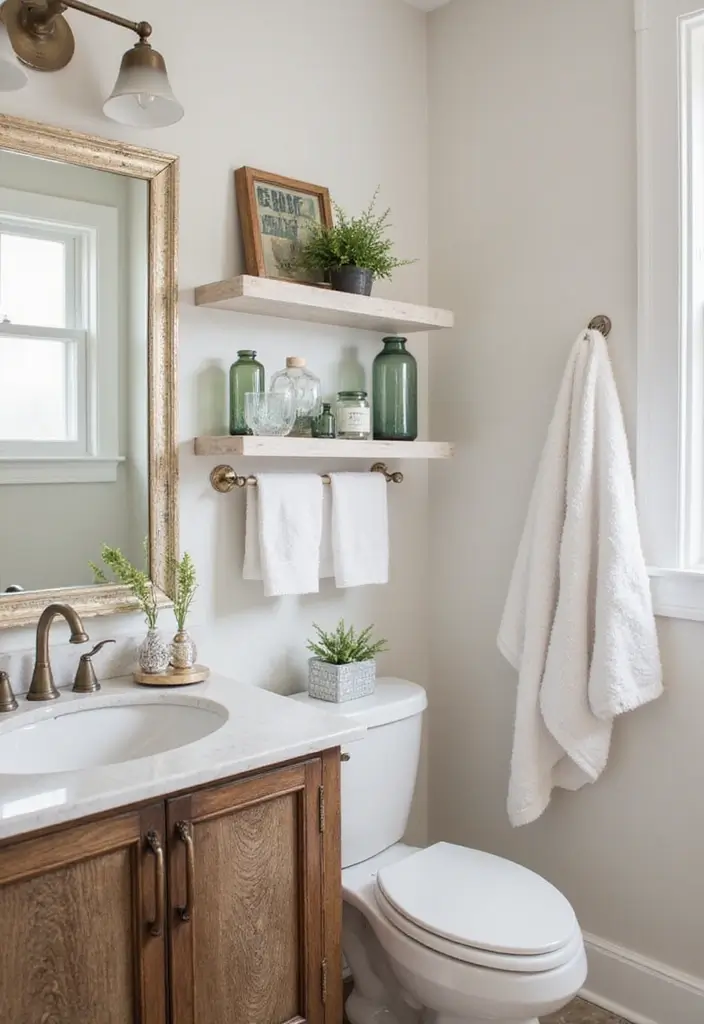 29 Modern Guest Bathroom Ideas That Impress Visitors - 26. Sustainable Decor