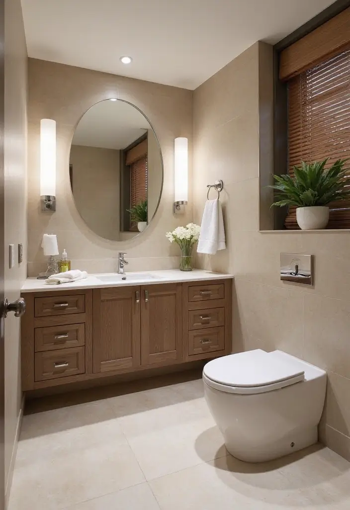 29 Modern Guest Bathroom Ideas That Impress Visitors - 5. Water-Saving Fixtures