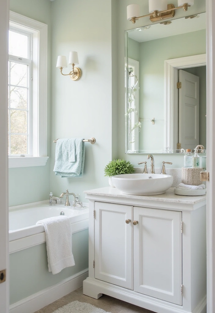 29 Small Bathroom Design Ideas That Work Wonders - 1. Light and Bright Color Palette