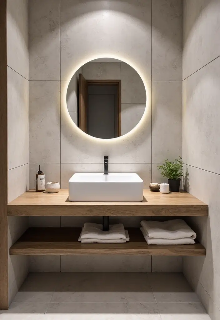 29 Small Bathroom Design Ideas That Work Wonders - 10. Floating Vanities