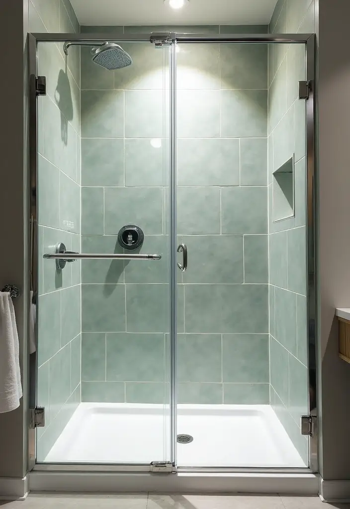 29 Small Bathroom Design Ideas That Work Wonders - 11. Glass Shower Doors