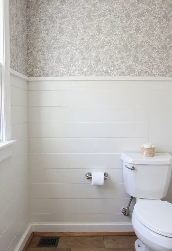 29 Small Bathroom Design Ideas That Work Wonders - 13. Textured Wall Treatments