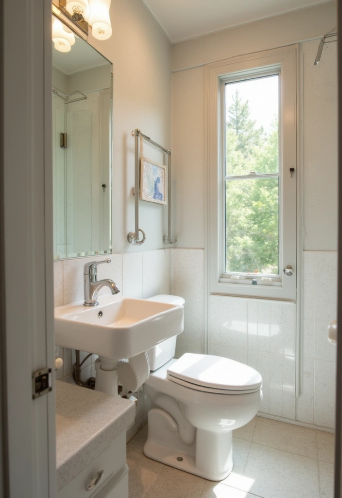 29 Small Bathroom Design Ideas That Work Wonders - 17. Use of Mirrors to Create Illusion