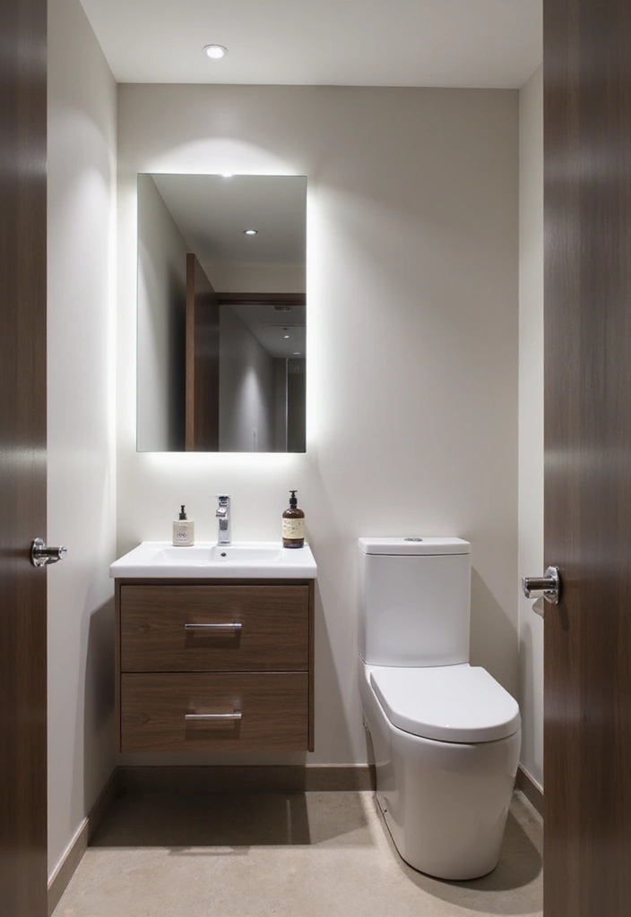 29 Small Bathroom Design Ideas That Work Wonders - 23. Smart Technology Integration