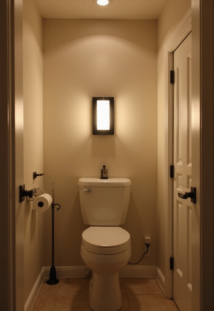 29 Small Bathroom Design Ideas That Work Wonders - 8. Smart Lighting Solutions