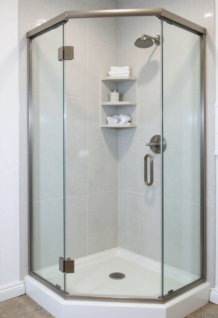29 Standing Shower Bathroom Ideas That Save Space - 1. Corner Shower Nooks