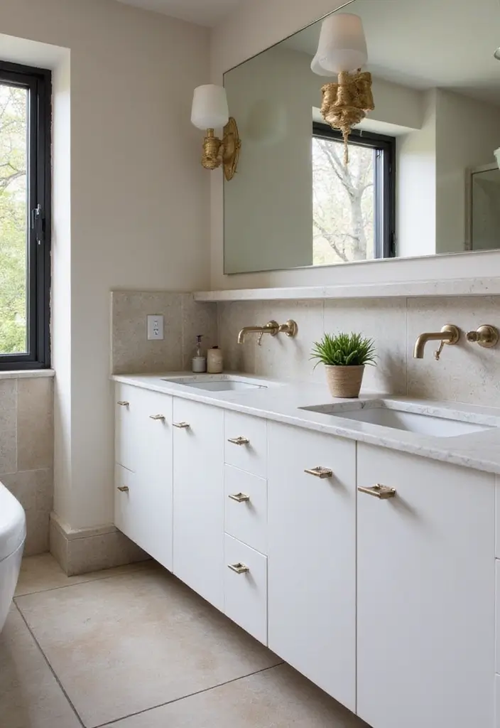 29 Standing Shower Bathroom Ideas That Save Space - 16. Wall-Mounted Faucets