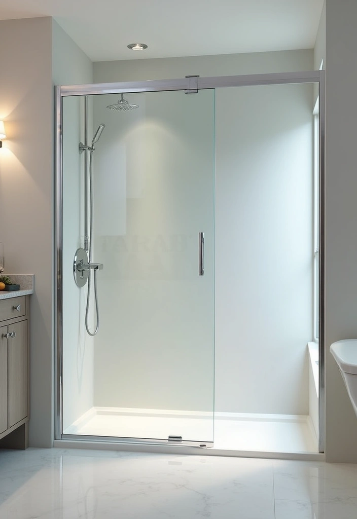 29 Standing Shower Bathroom Ideas That Save Space - 2. Frameless Glass Showers