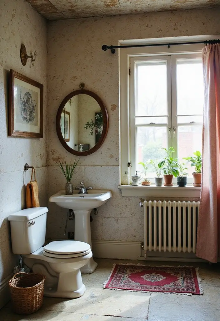 29 Standing Shower Bathroom Ideas That Save Space - 23. Mismatched Decor