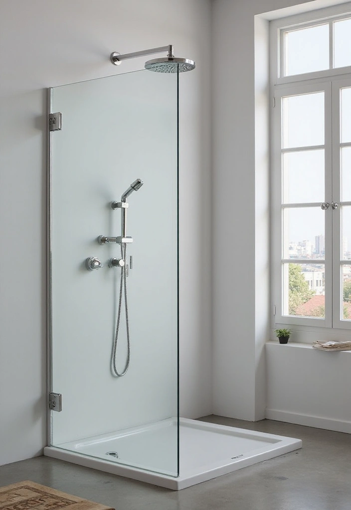 29 Standing Shower Bathroom Ideas That Save Space - 27. Dual-Function Shower Tabs