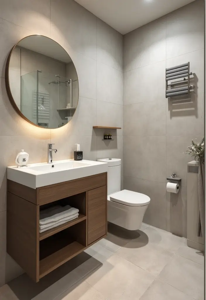 29 Standing Shower Bathroom Ideas That Save Space - 4. Multi-Functional Fixtures