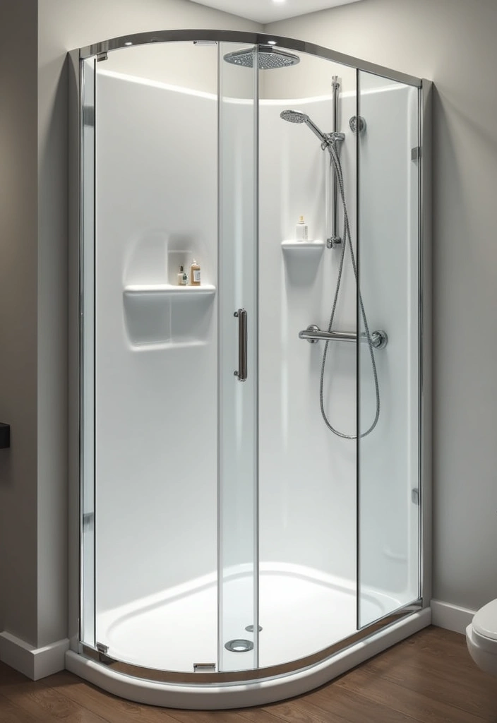 29 Standing Shower Bathroom Ideas That Save Space - 6. Compact Shower Trays