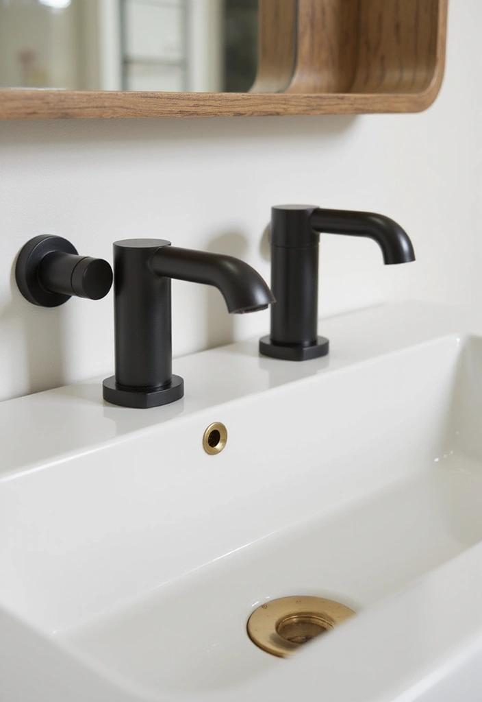 29 White And Beige Bathroom Ideas That Feel Timeless - 11. Modern Faucets