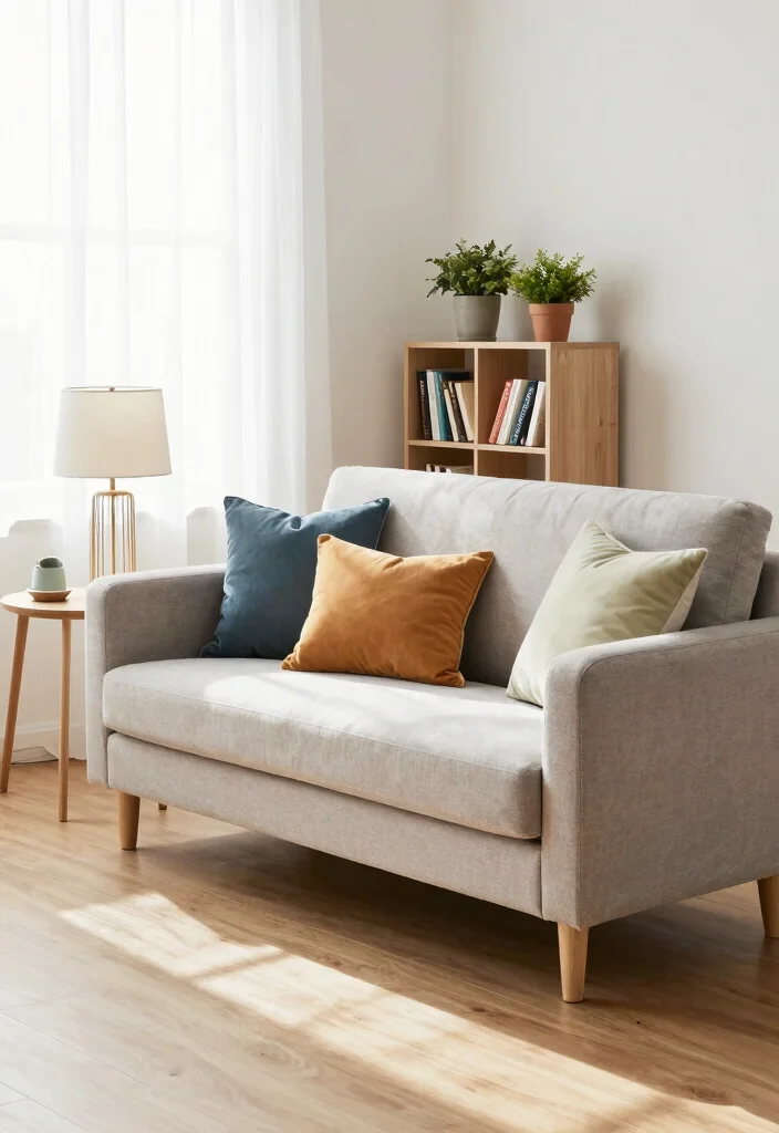 15 Bedroom Sofa Ideas for Small Spaces: Functional Comfort - 2. Loveseat Luxury 1