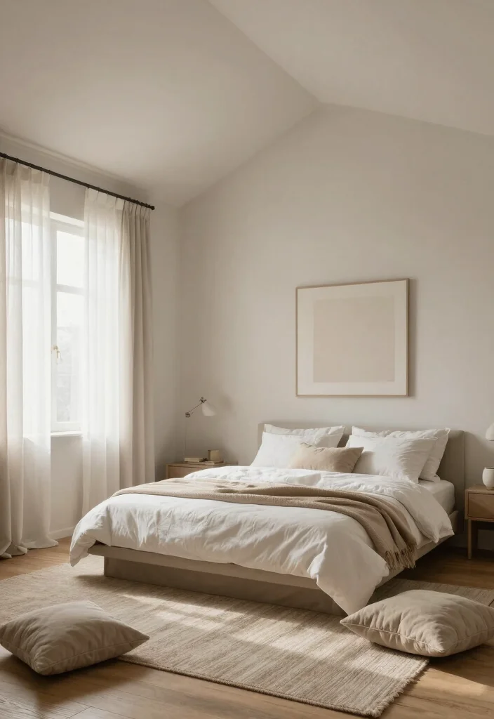 15 Bedroom With Vaulted Ceiling Ideas for an Airy Grand Feel - 1. Cozy Minimalism 1