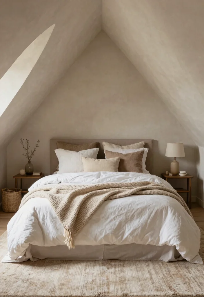 15 Bedroom With Vaulted Ceiling Ideas for an Airy Grand Feel - 14. Layered Textures 1