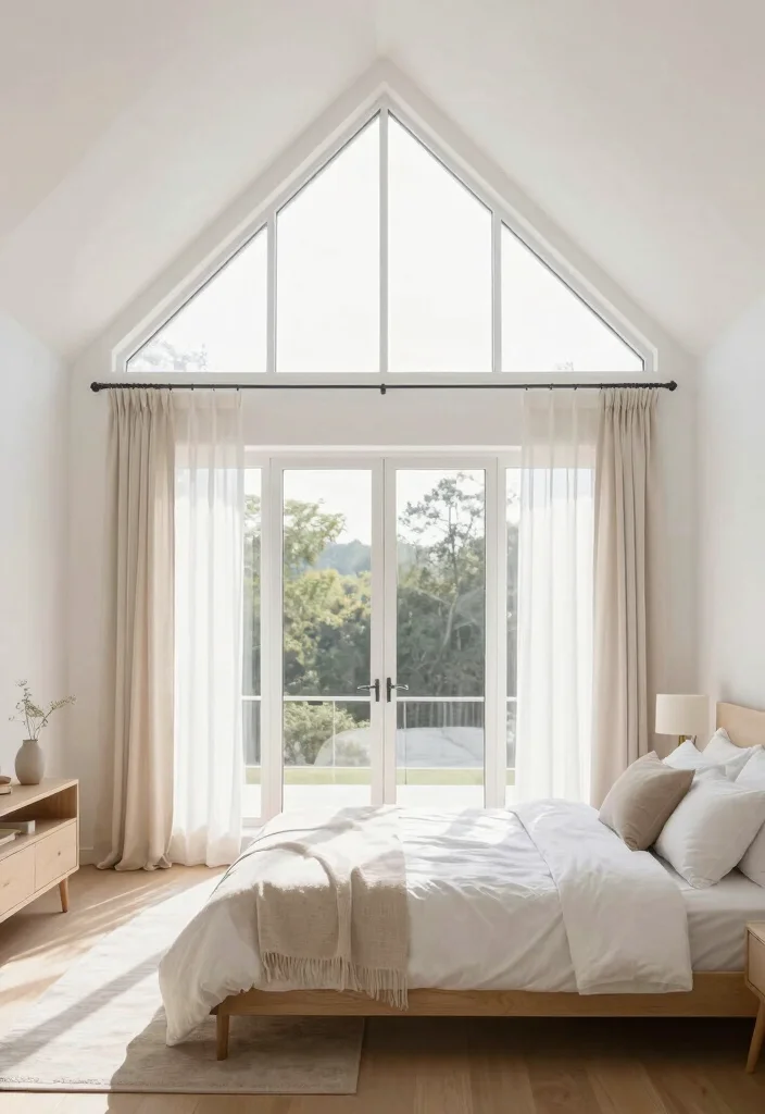 15 Bedroom With Vaulted Ceiling Ideas for an Airy Grand Feel - 3. Bright and Airy 1