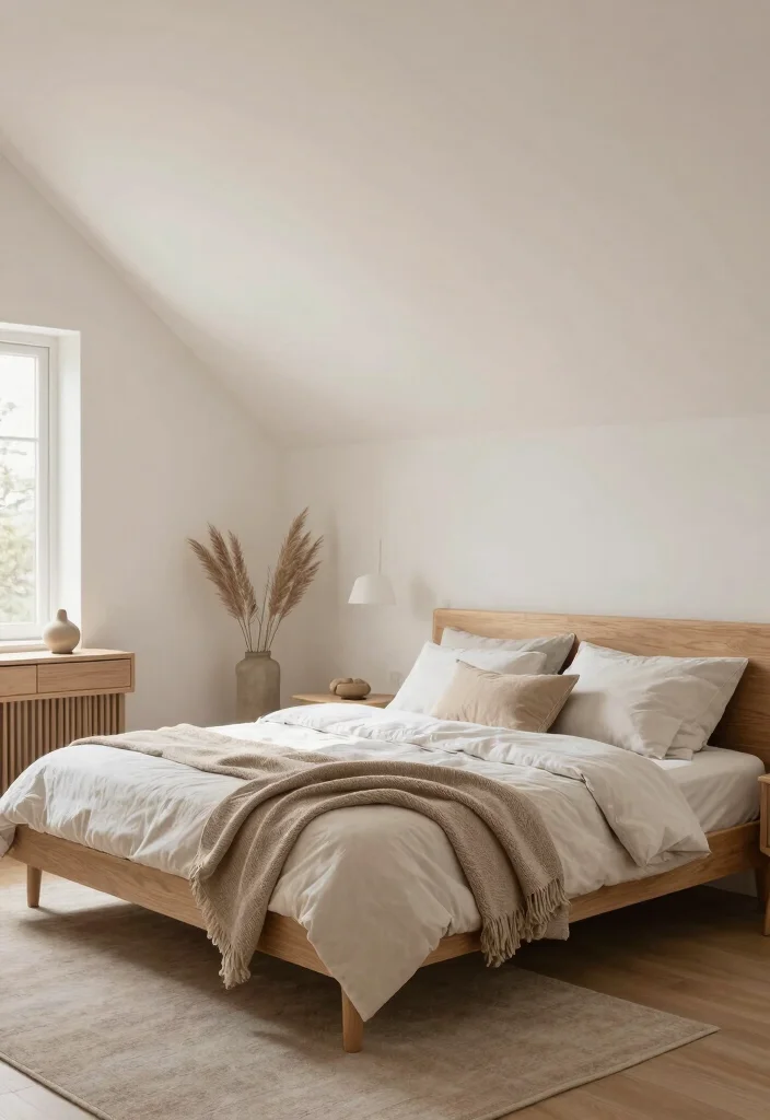 15 Bedroom With Vaulted Ceiling Ideas for an Airy Grand Feel - 7. Scandi Simplicity 1