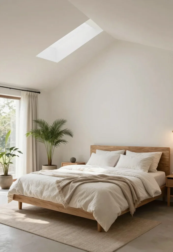 15 Bedroom With Vaulted Ceiling Ideas for an Airy Grand Feel - 9. Zen Retreat 1