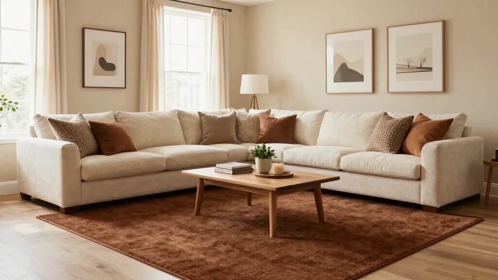 15 Brown Rug Living Room Ideas: Cozy Neutral Base