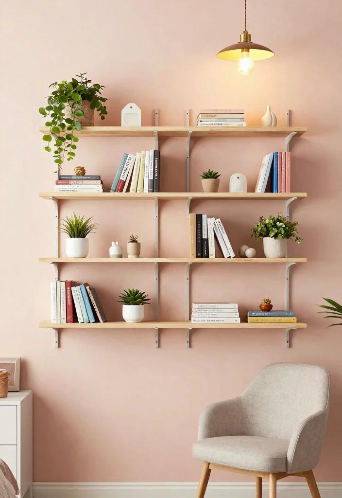 15 Cabinet for Small Bedroom Ideas: Compact Smart Storage - 7. Decorative Shelving Units 1