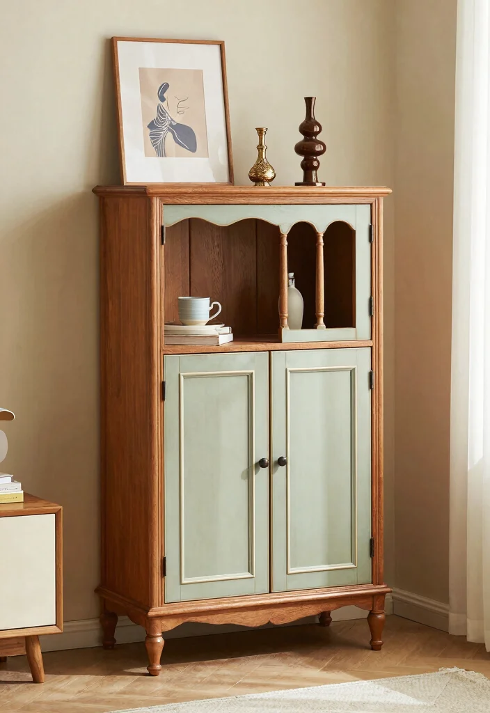 15 Cabinet for Small Bedroom Ideas: Compact Smart Storage - 9. Vintage Style Cabinets 1