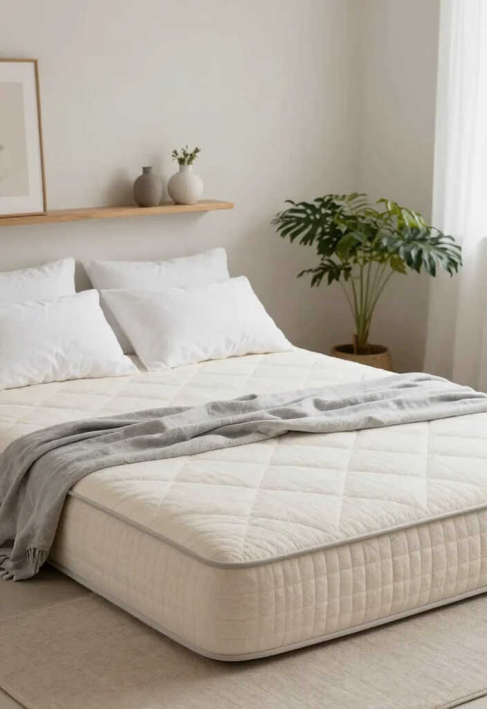 15 Floor Mattress Bedroom Ideas for a Minimal, Relaxed Style - 2. Neutral Color Palettes for Serenity 1