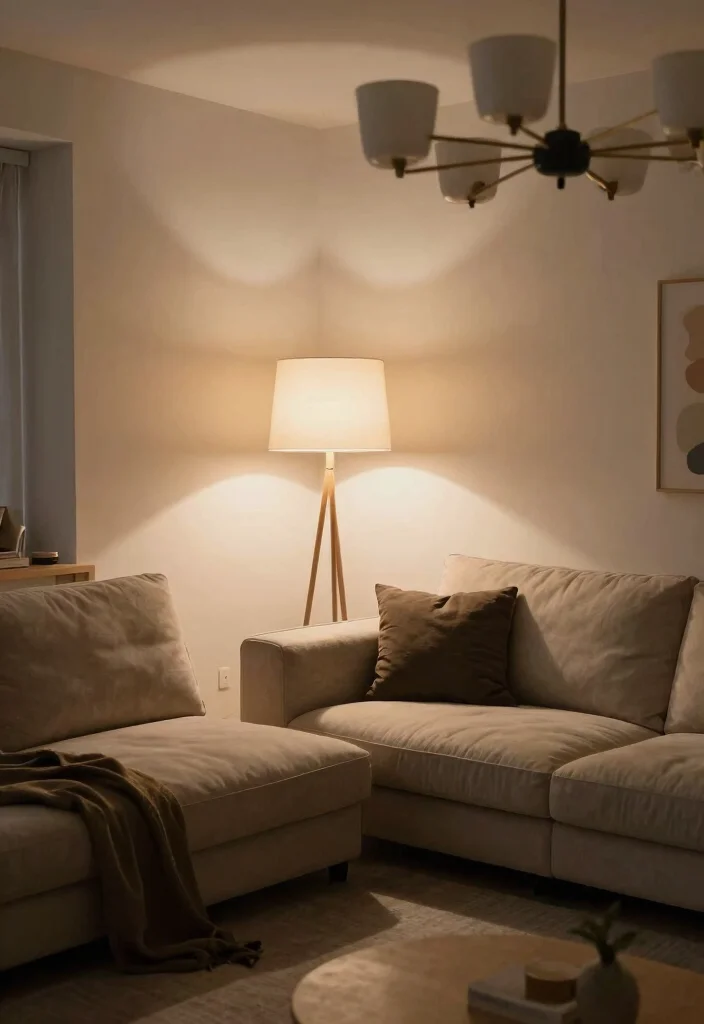 15 IKEA Uppland Sofa Living Room Ideas: Budget-Friendly Style - 10. Statement Lighting 1