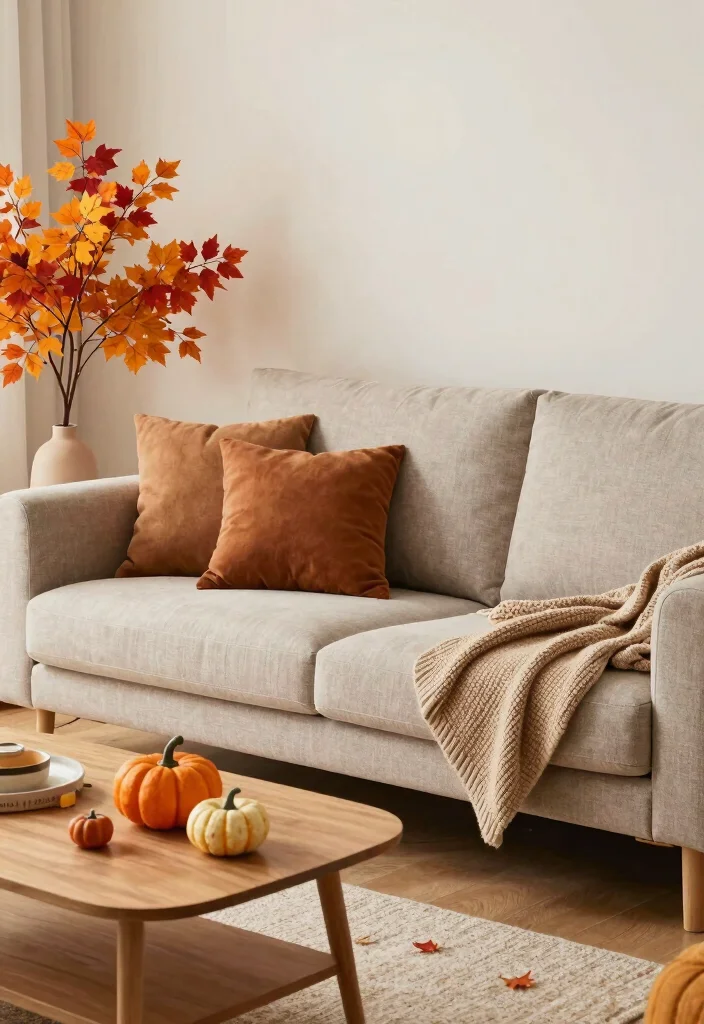 15 IKEA Uppland Sofa Living Room Ideas: Budget-Friendly Style - 12. Seasonal Decor Swaps 1